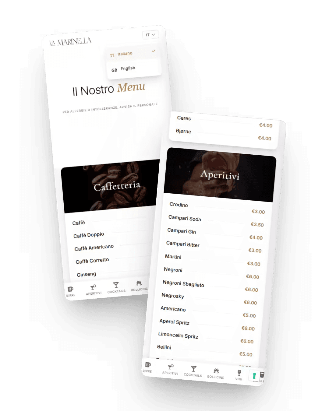 Smart Menu con Scroll Dinamico
